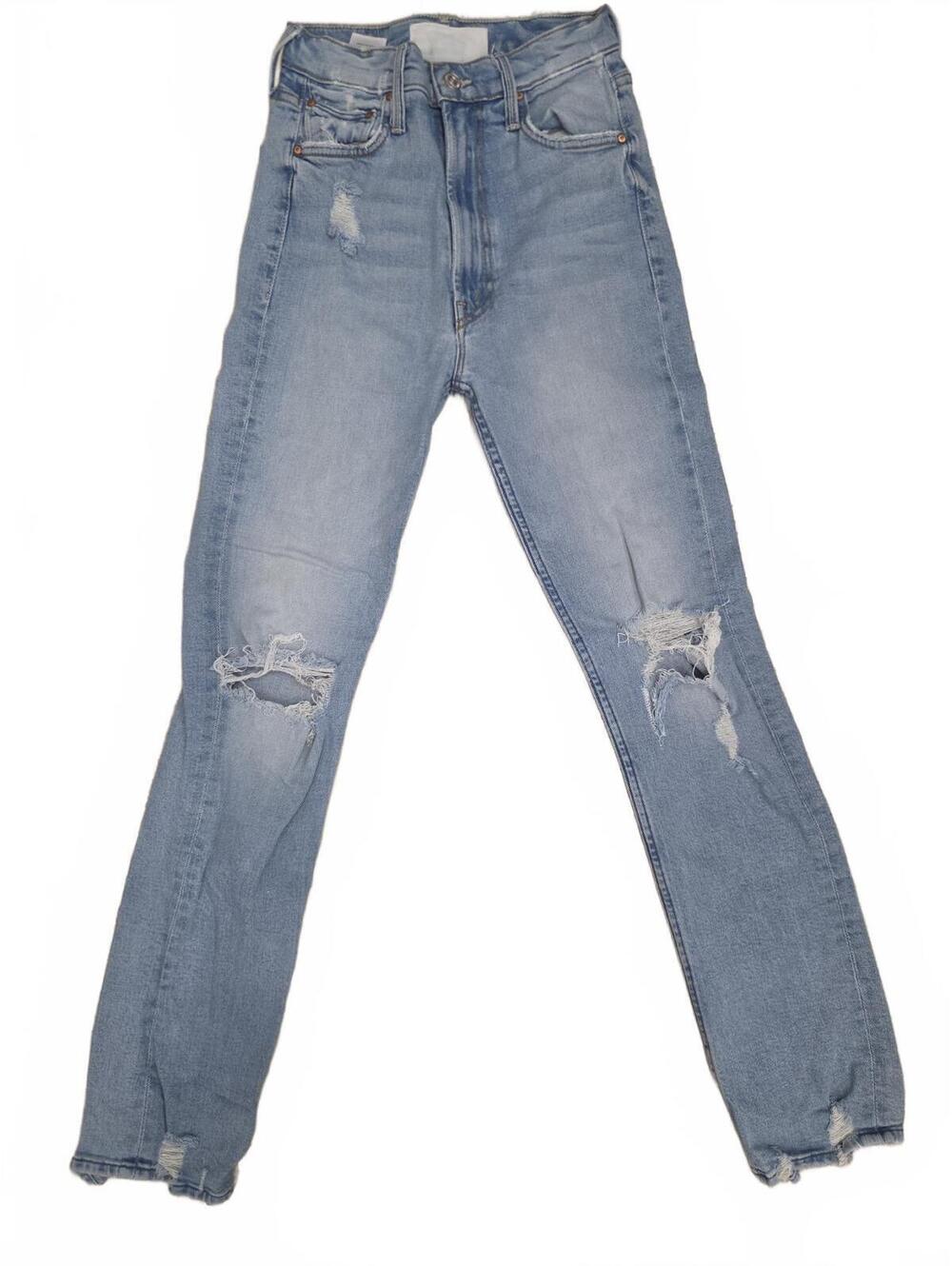 MOTHER Superior High Waisted Rider Skimp The Confession Distressed Jeans Size 26